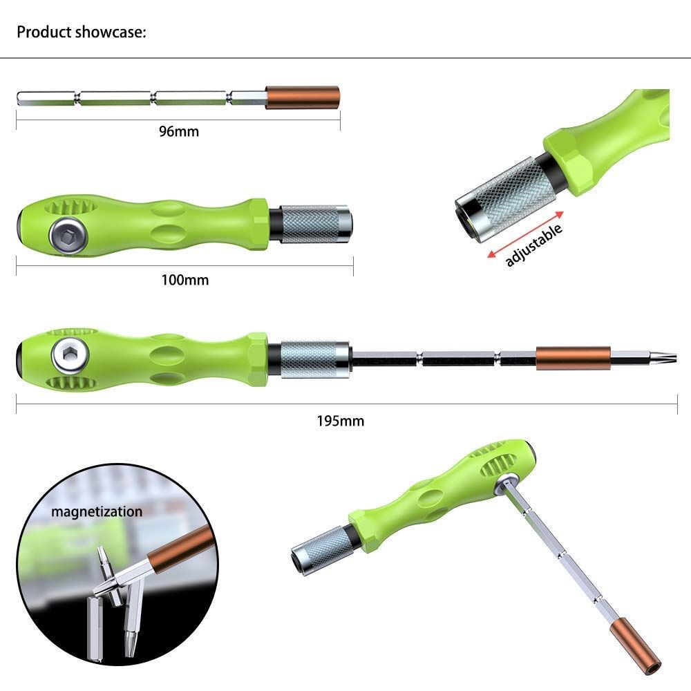 32 in 1 Interchangeble Multipurpose Mini Screwdriver Set Magnetic Slot Wrench Bits Repair Tools Kit Set Combination Screwdriver Set for Home Appliance,Laptop,Mobile,Computer