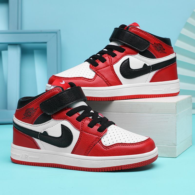 Boy Shoes Casual Girl Kids Sneakers High Top Basketball Shoes Children Sport Shoes Skateboard Shoes Children's Board Shoes New Girls' Sports Shoes