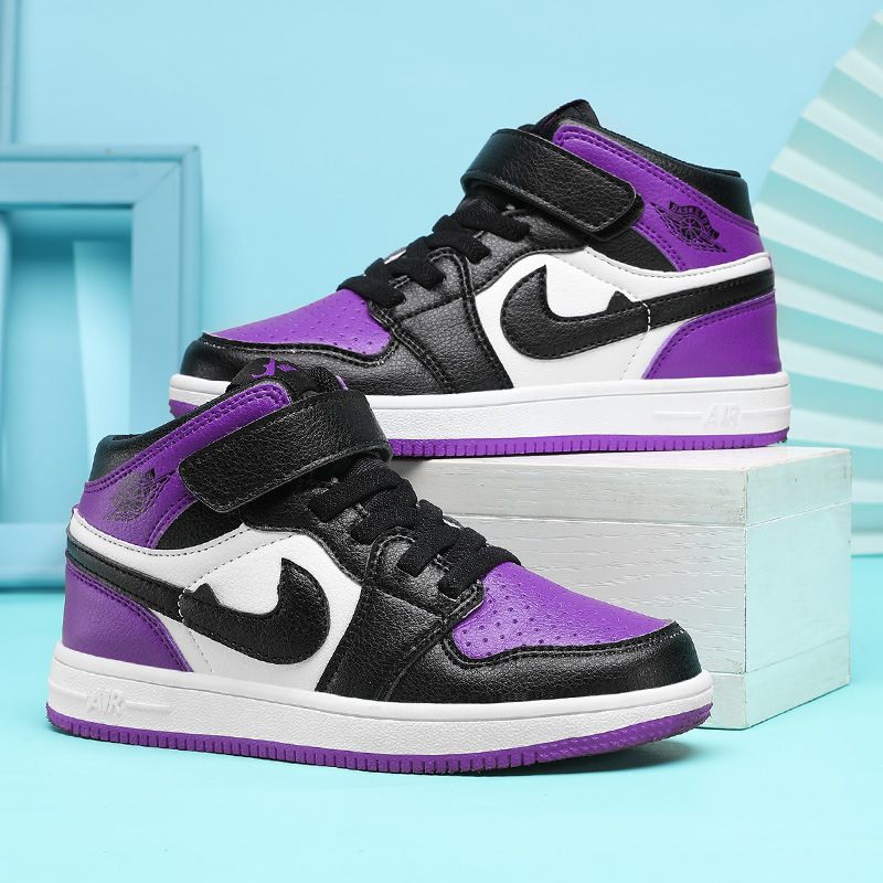Boy Shoes Casual Girl Kids Sneakers High Top Basketball Shoes Children Sport Shoes Skateboard Shoes Children's Board Shoes New Girls' Sports Shoes