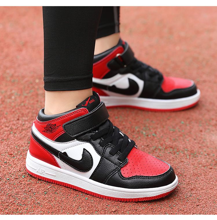 Boy Shoes Casual Girl Kids Sneakers High Top Basketball Shoes Children Sport Shoes Skateboard Shoes Children's Board Shoes New Girls' Sports Shoes