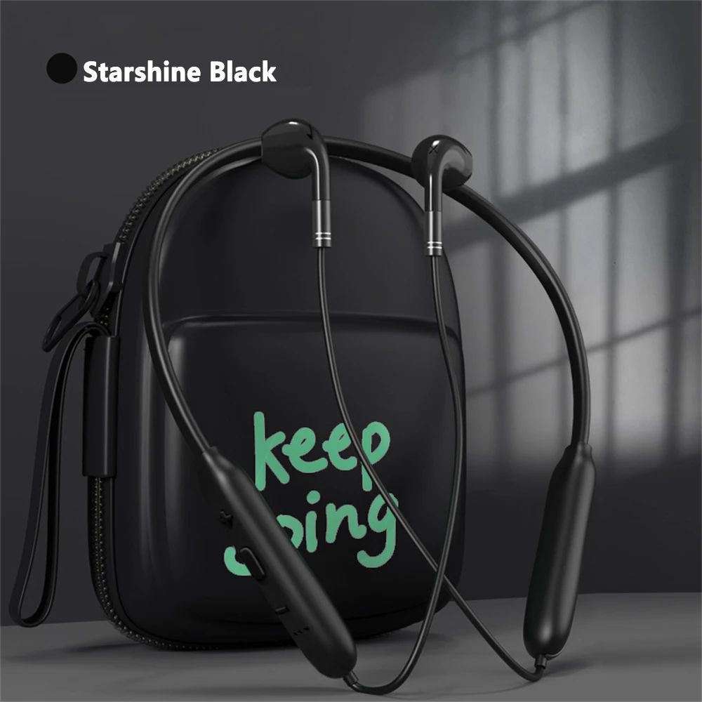 Wireless Headset Neck Hanging Stereo Earphones Noise Reduction Exercise Running Binaural Headphones 9D Sport Portable Headset
