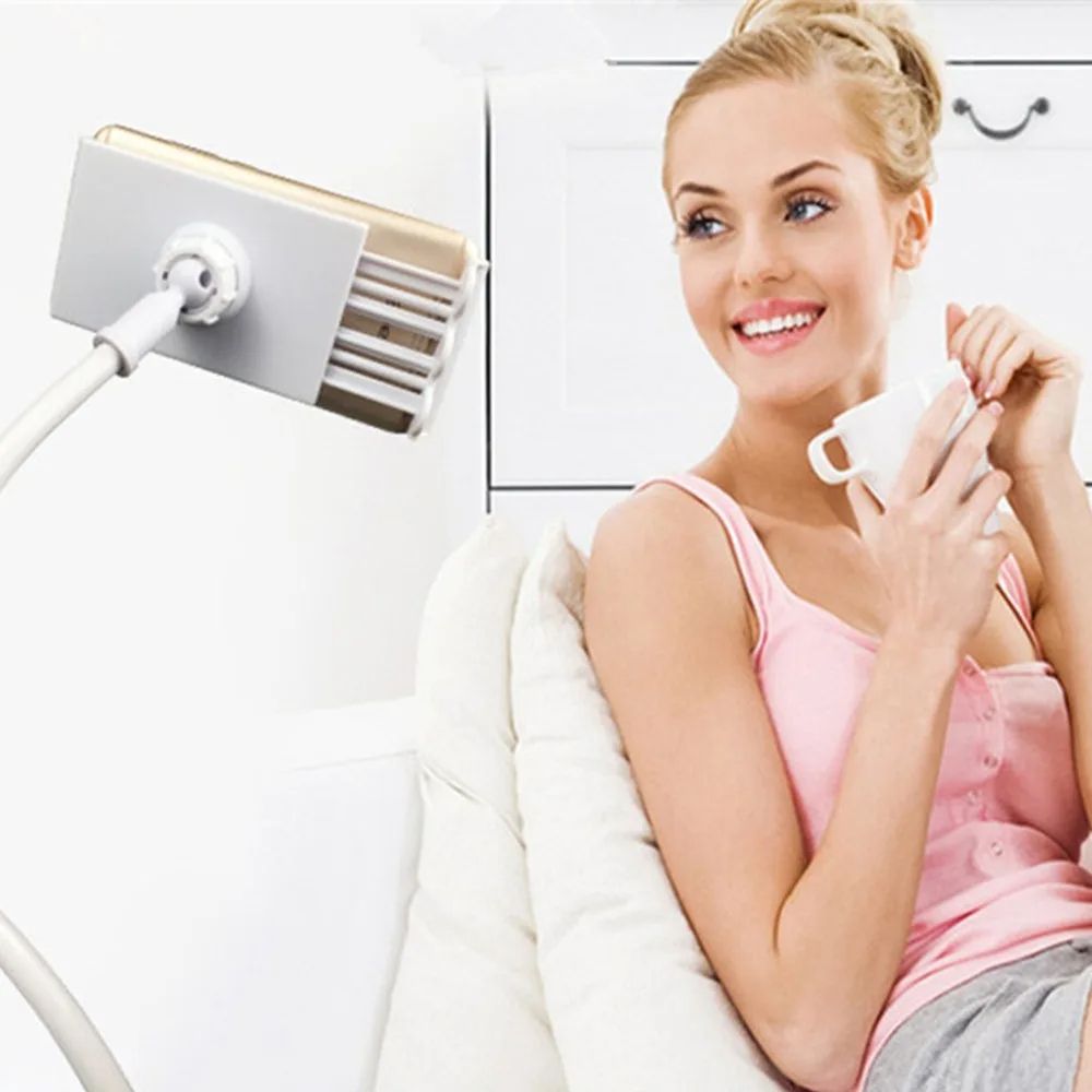 Universal Mobile Phone Holder Adjustable Cell Phone Clip Lazy Holder Bed Desktop Mount Smartphone Stand support for iPhone iPad
