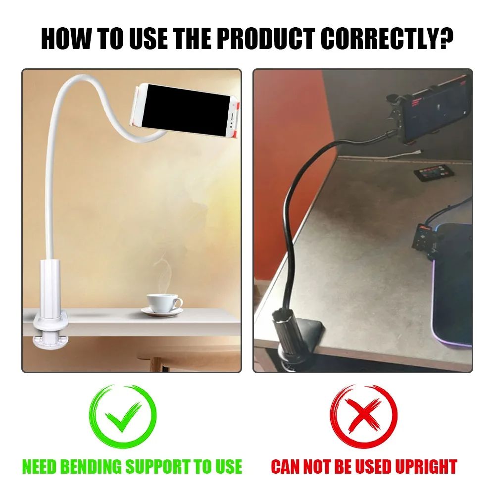 Universal Mobile Phone Holder Adjustable Cell Phone Clip Lazy Holder Bed Desktop Mount Smartphone Stand support for iPhone iPad