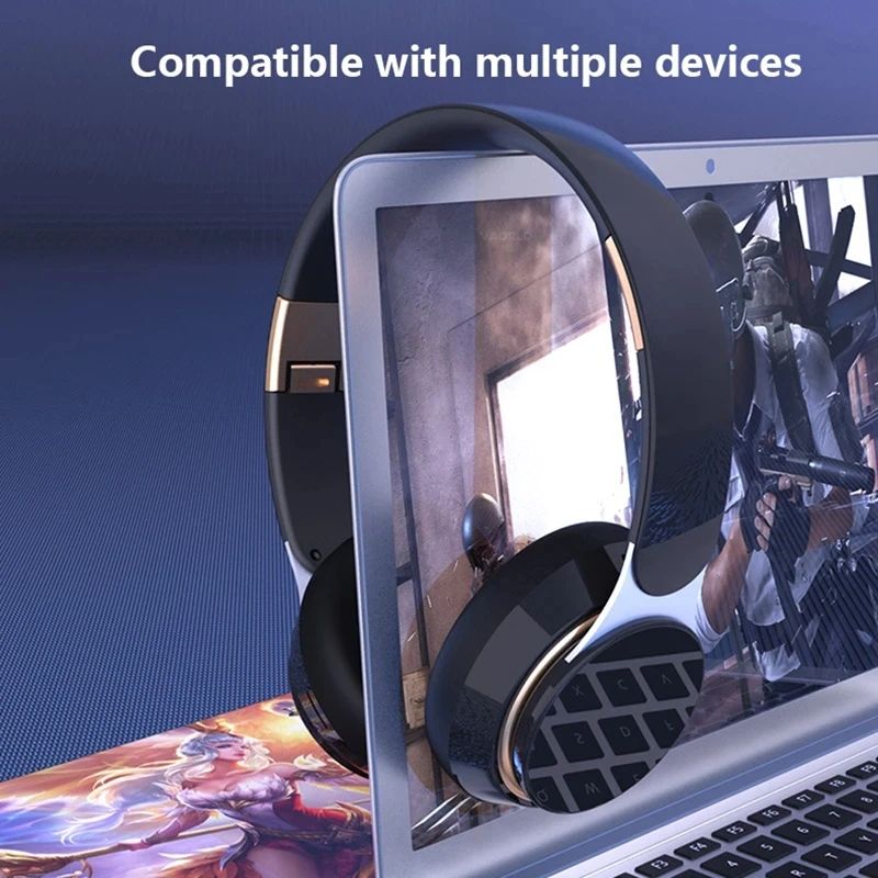 Wireless Bluetooth Headphones 5.0 Foldable Earphones HiFi 9D Bass Stereo Earphone Sport Headset With Microphone Headset