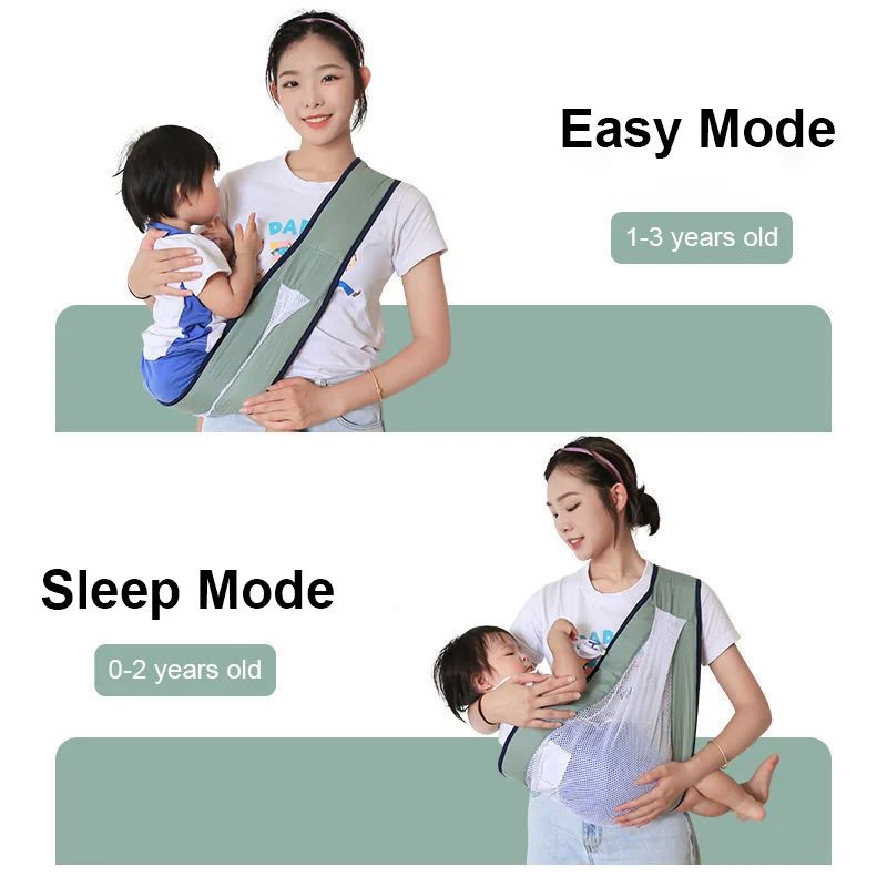 Baby Carrier Newborn Wrap Ergonomic Breathable Child Carrier for Toddler 0-36 Months Single Shoulder Carrier Multifunctional