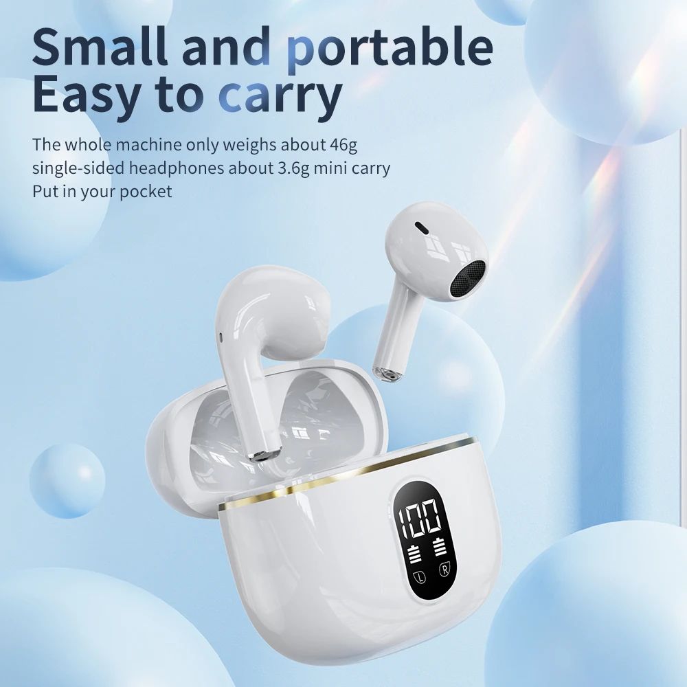 New X87 Bluetooth 5.3 Earphones Wireless Headphones Touch Control Gaming Headsets HIFI Stereo Noise Reduction Earbuds With Mic