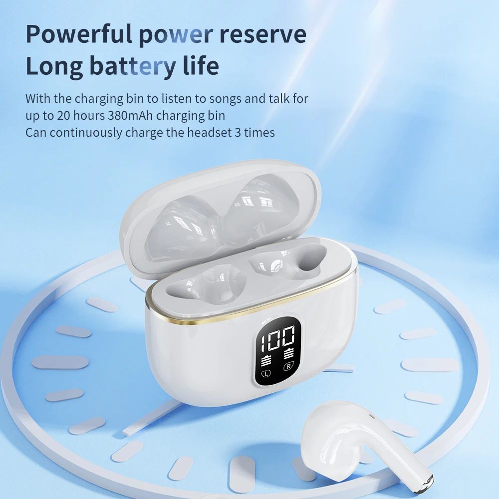 New X87 Bluetooth 5.3 Earphones Wireless Headphones Touch Control Gaming Headsets HIFI Stereo Noise Reduction Earbuds With Mic