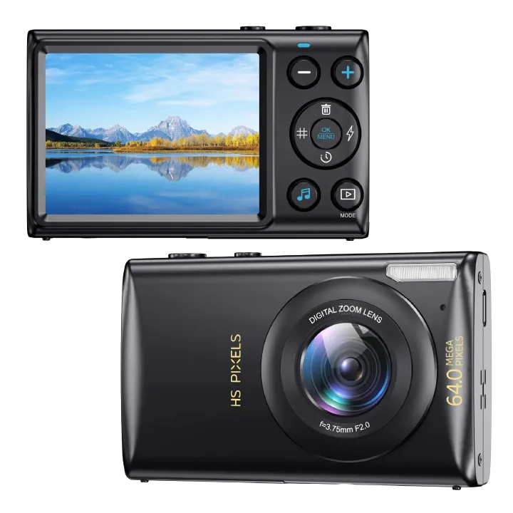 Digital Camera Children Camera for Children Gift Camcorder with 18x Zoom Compact Cameras 4K HD Cameras for Instant Photography