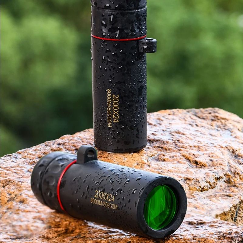 2000x24 HD Monocular Telescope Mini Portable Mobile Phone Telescope with anti-lost Strap Outdoor Camping Hunting Birdwatching