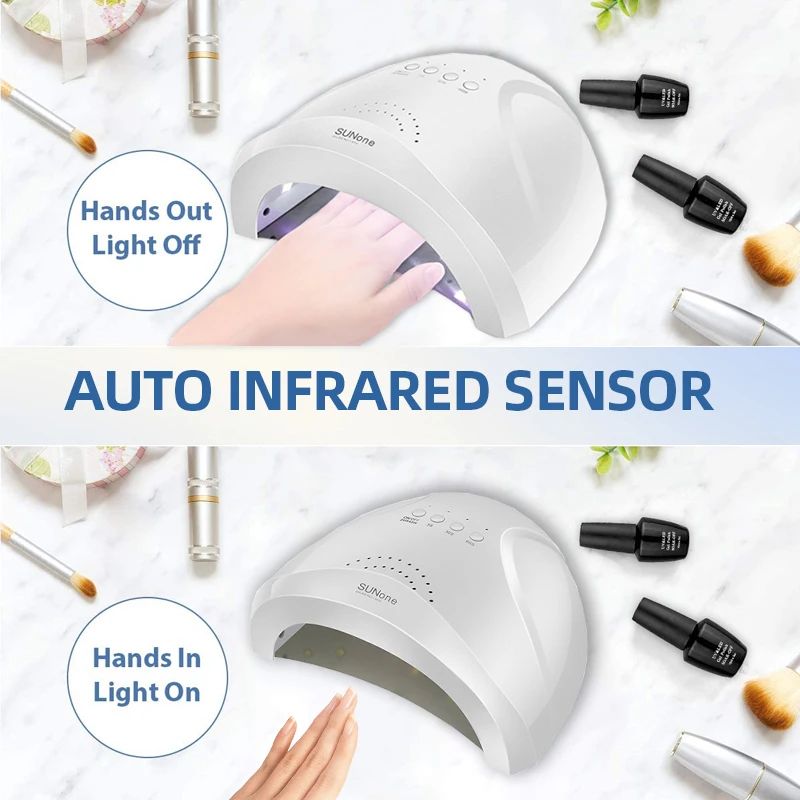 30LEDS Powerful Nail Dryer With Smart Sensor UV LED Nail Lamp For Curing All Gel Nail Polish Professional Manicure Equipment