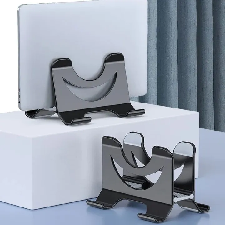 1pcs Vertical Stand For Mini Aluminum Alloy Laptop Desktop Stand Anti-Slip Adjustable Computer Holder