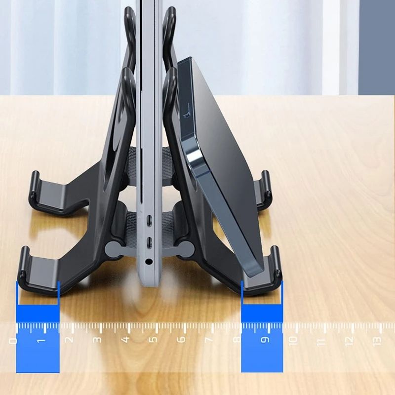 1pcs Vertical Stand For Mini Aluminum Alloy Laptop Desktop Stand Anti-Slip Adjustable Computer Holder