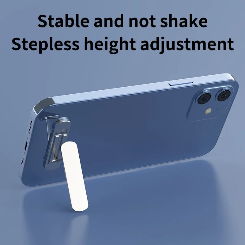 Collapsible Aluminum alloy Phone Grip Holder for desk , Universal 360 Degrees Rotating Fold-able Cellphone Holders