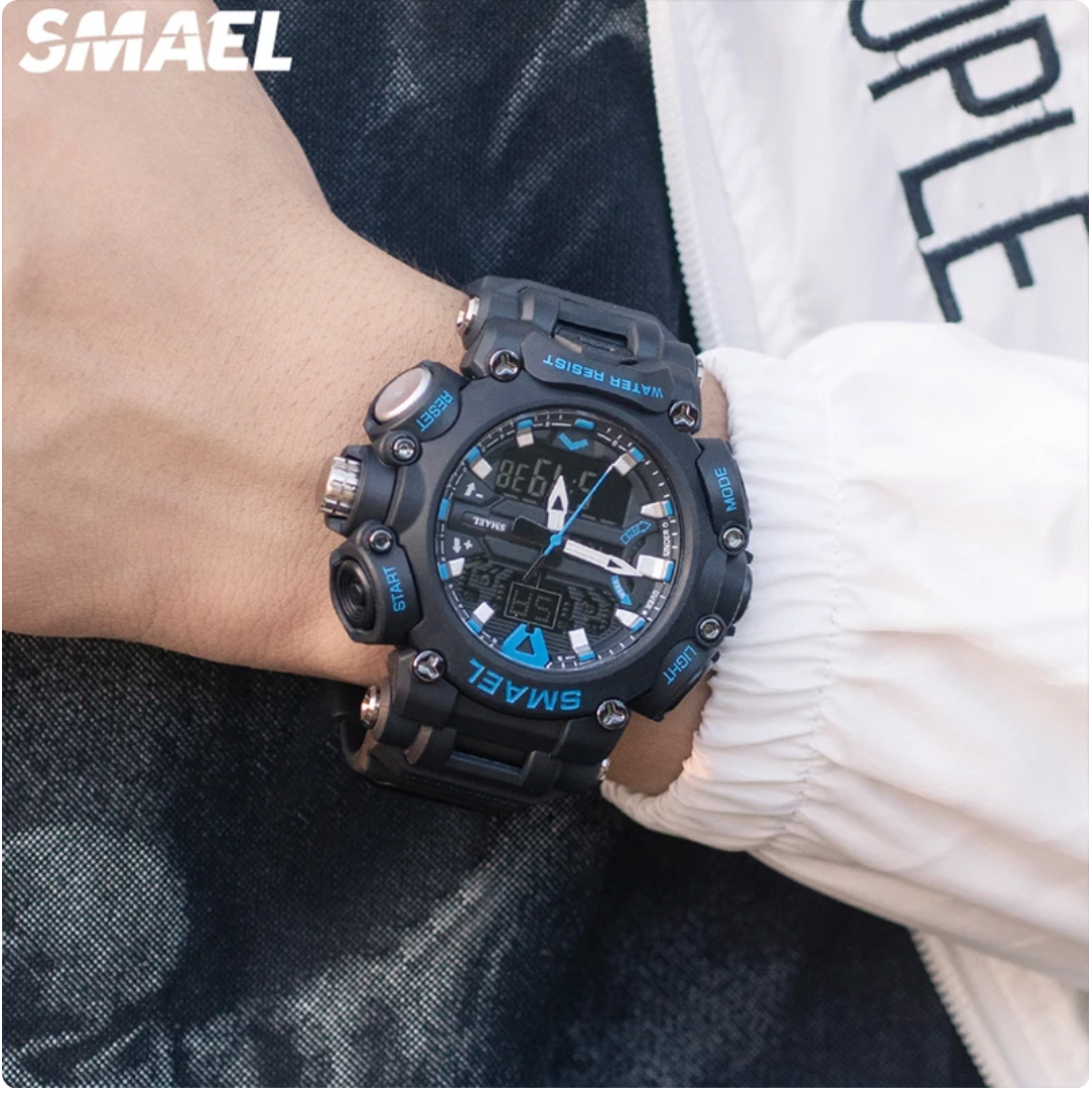 Sport Watch Men SMAEL Brand Toy Mens Watches Military Army S Shock 50m Waterproof Wristwatches Fashion Men Watches Sport