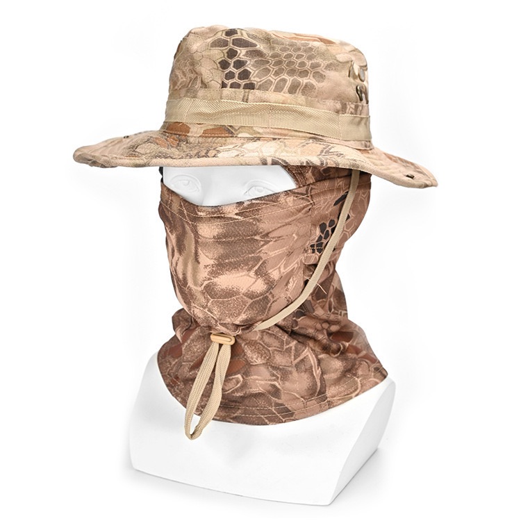 Military Tactical Balaclava Fishing Cap Full Face Mask Set Men Summer Snapback Sun Hat Outdoor Hunting Camouflage Balaclava