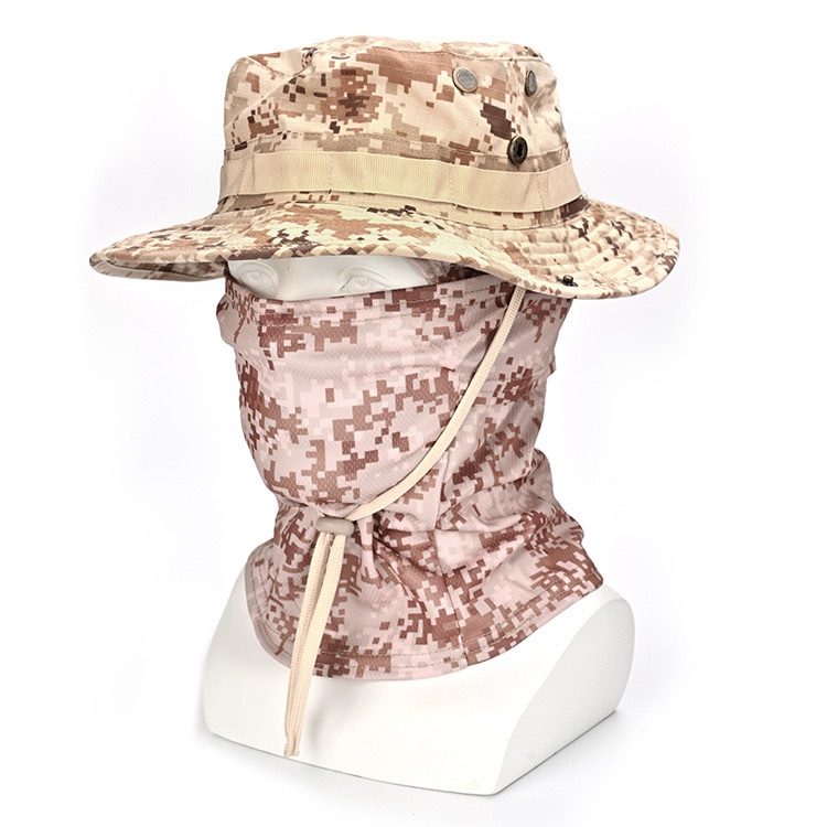Military Tactical Balaclava Fishing Cap Full Face Mask Set Men Summer Snapback Sun Hat Outdoor Hunting Camouflage Balaclava