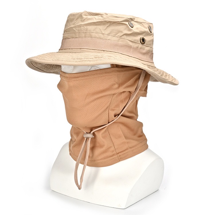 Military Tactical Balaclava Fishing Cap Full Face Mask Set Men Summer Snapback Sun Hat Outdoor Hunting Camouflage Balaclava