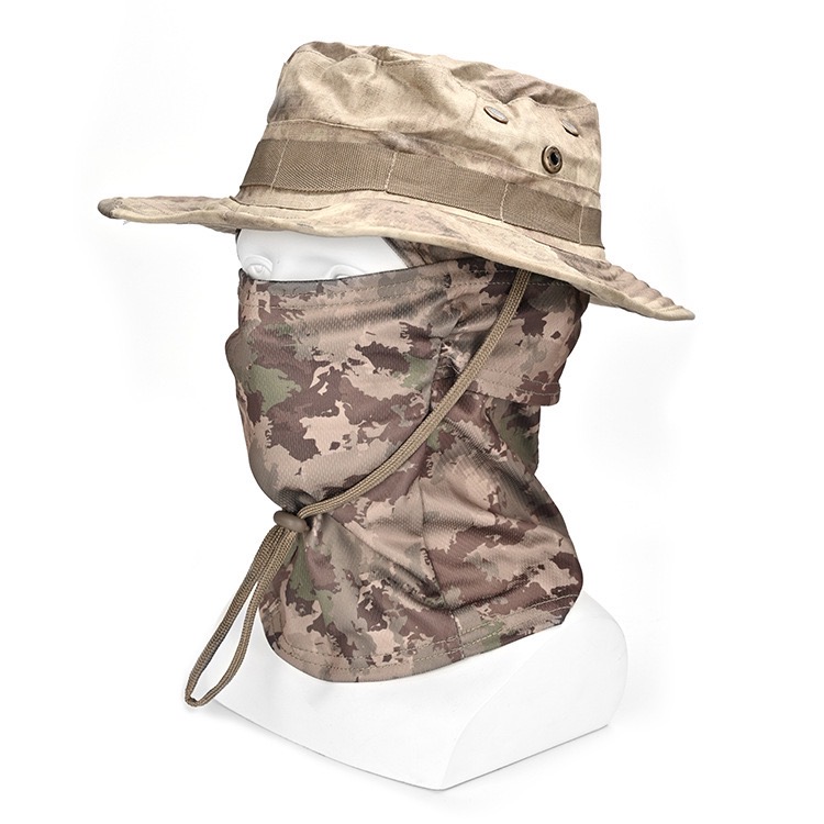 Military Tactical Balaclava Fishing Cap Full Face Mask Set Men Summer Snapback Sun Hat Outdoor Hunting Camouflage Balaclava