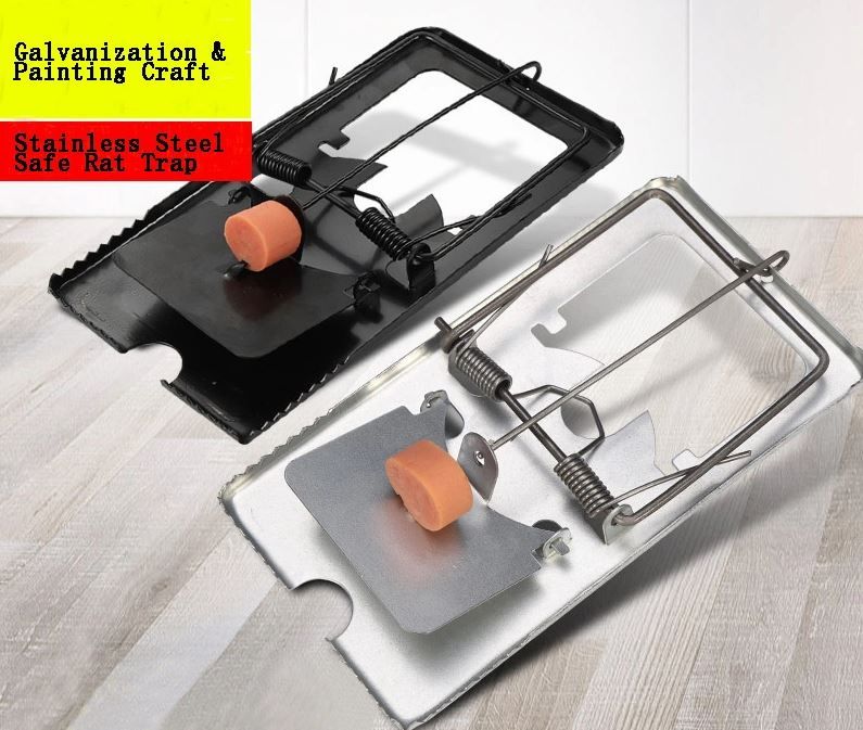 Reusable Metal Rodent Mouse Rat Trap Killer-2 Pcs - BLACK OR SILVER GRAY