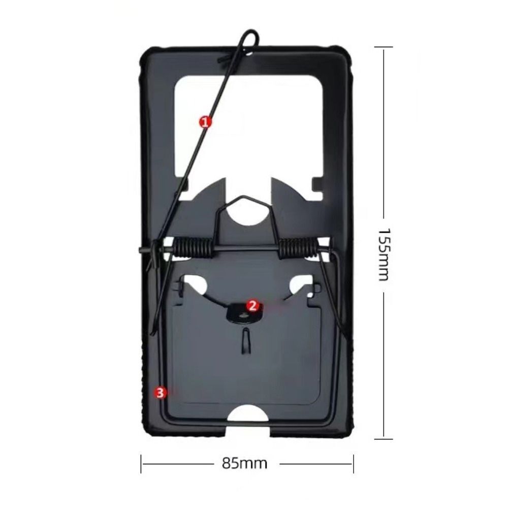 Reusable Metal Rodent Mouse Rat Trap Killer-2 Pcs - BLACK OR SILVER GRAY