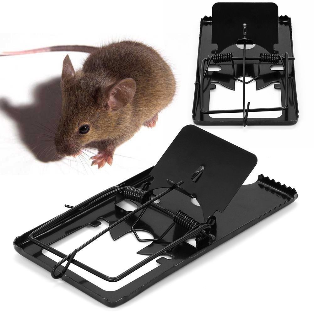 Reusable Metal Rodent Mouse Rat Trap Killer-2 Pcs - BLACK OR SILVER GRAY