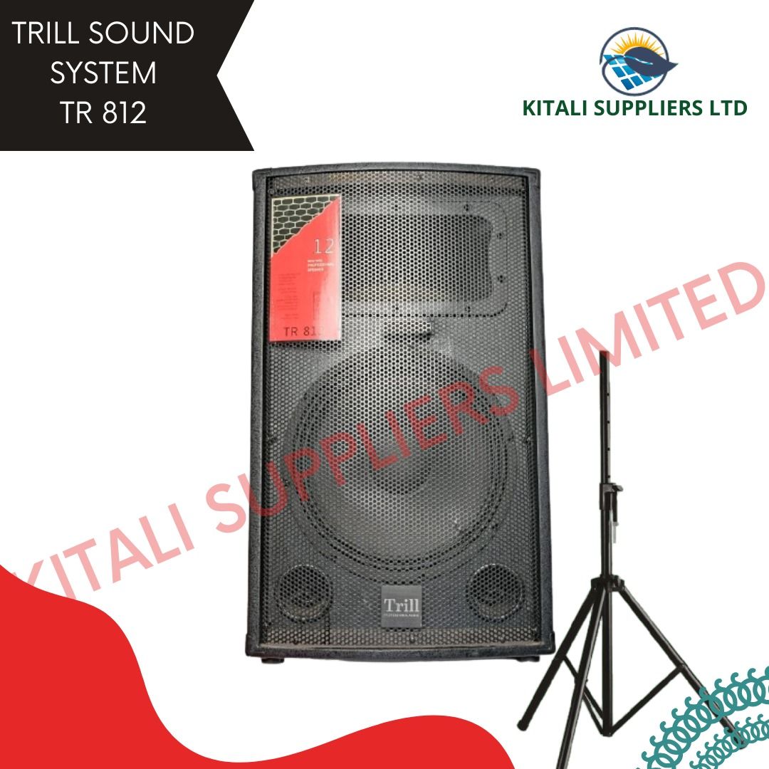 Trill Tr 812 Passive Speaker with free speaker stand