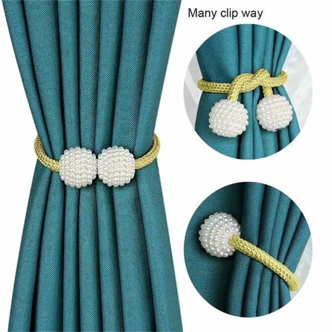 Pearl Curtain Tie Back Curtain Buckle Holder