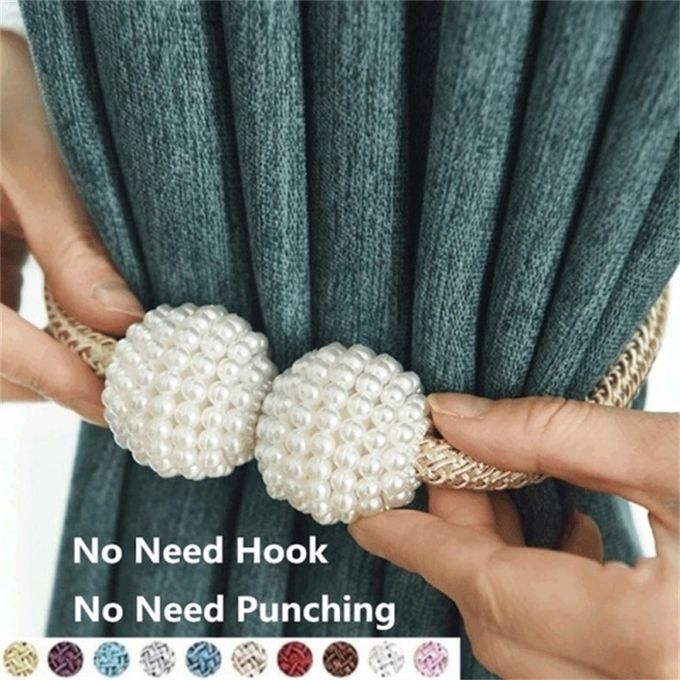 Pearl Curtain Tie Back Curtain Buckle Holder