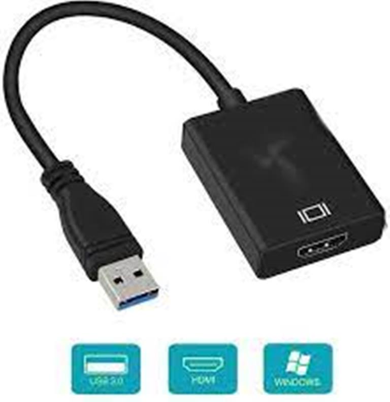USB to HDMI Adapter, USB 3.0/2.0 to HDMI Converter Cable