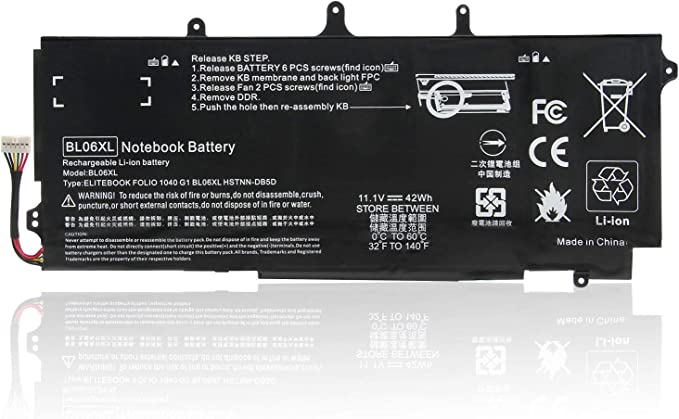 Laptop Battery BL06XL For HP EliteBook Folio 1040 G0 G1 G2