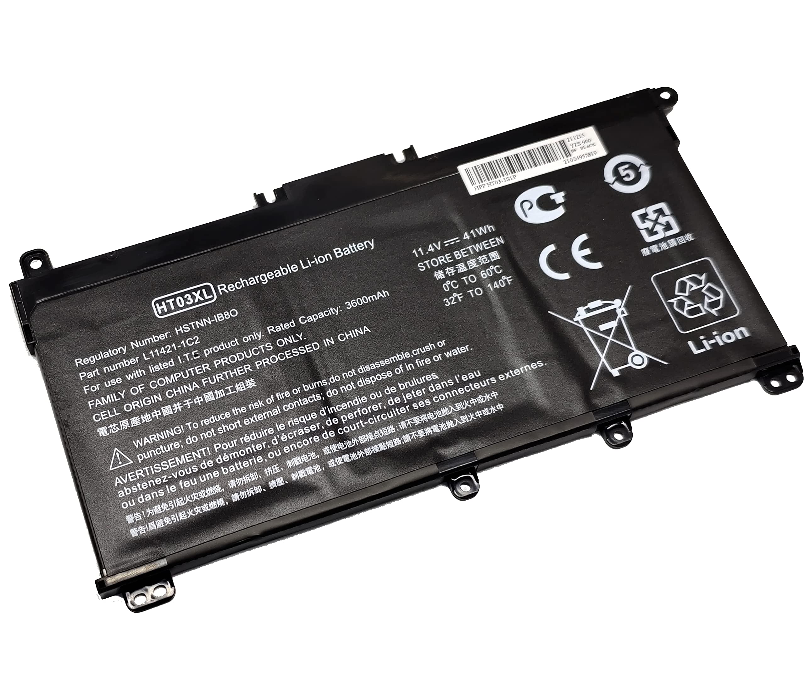 HT03XL L11119-855 Laptop Battery for HP Pavilion 15-CS 15-CW 15-CU 15-DA 15-DB 15-DW 14-CE 14-CF 14-DF 17-CA 15-DW0033NR 15-cu1xxx 15-cw1xxx 15-CS0053CL 17-by0xxx L11421-542 HSTNN-DB8R HT03041XL