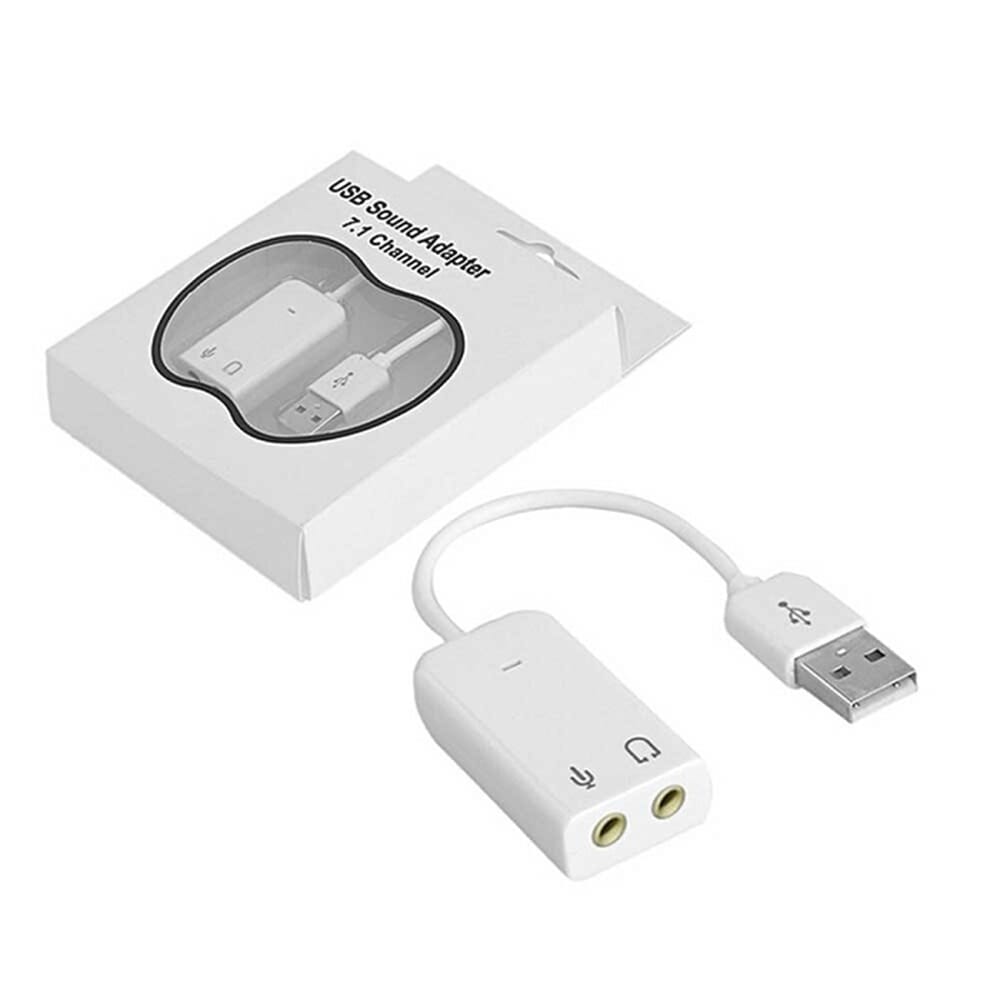 Sound Card Adapter Cable USB 7.1 Channel External Audio Sound Card