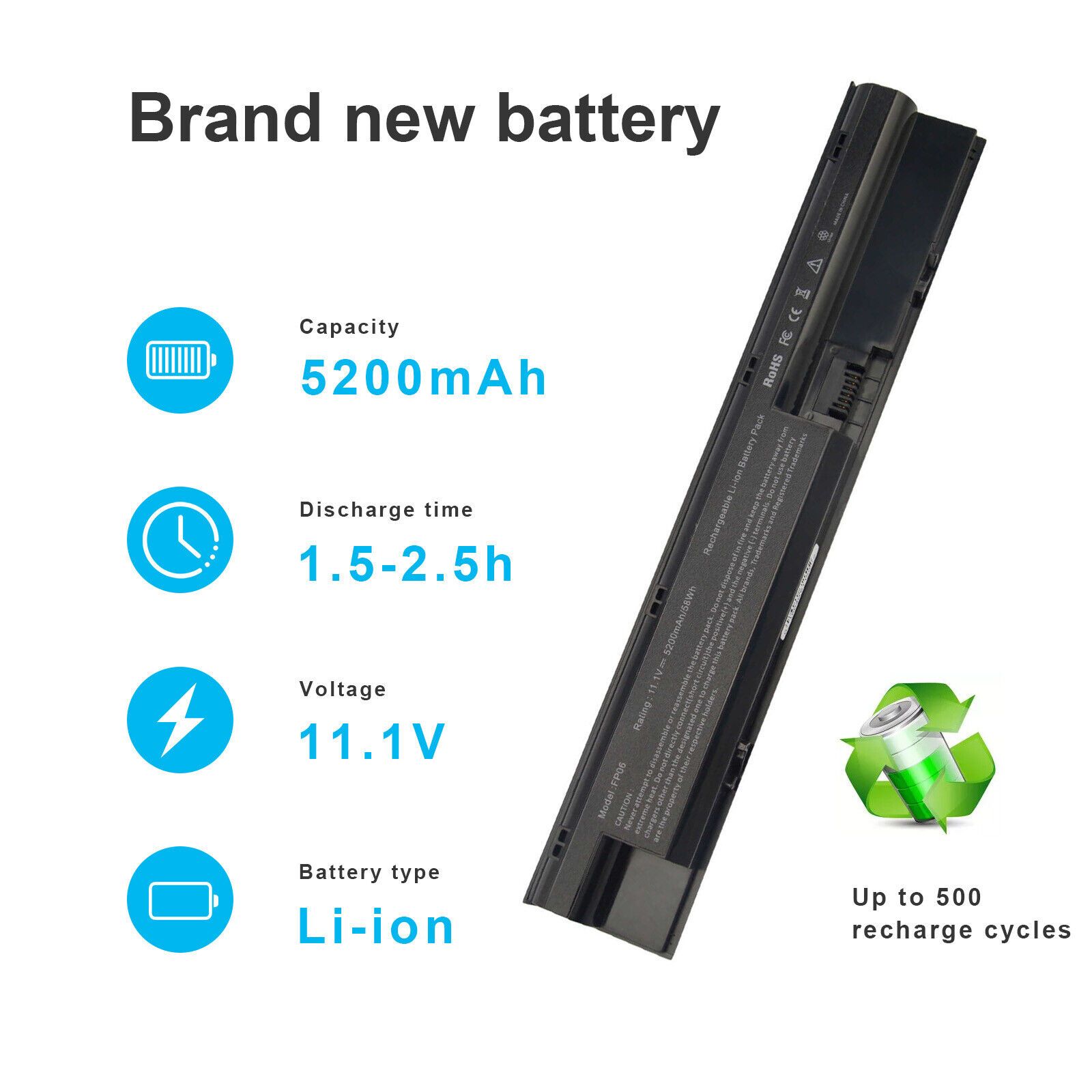Laptop Battery FP06 Hp Probook 440 G1 445 G1 450 G1 Battery
