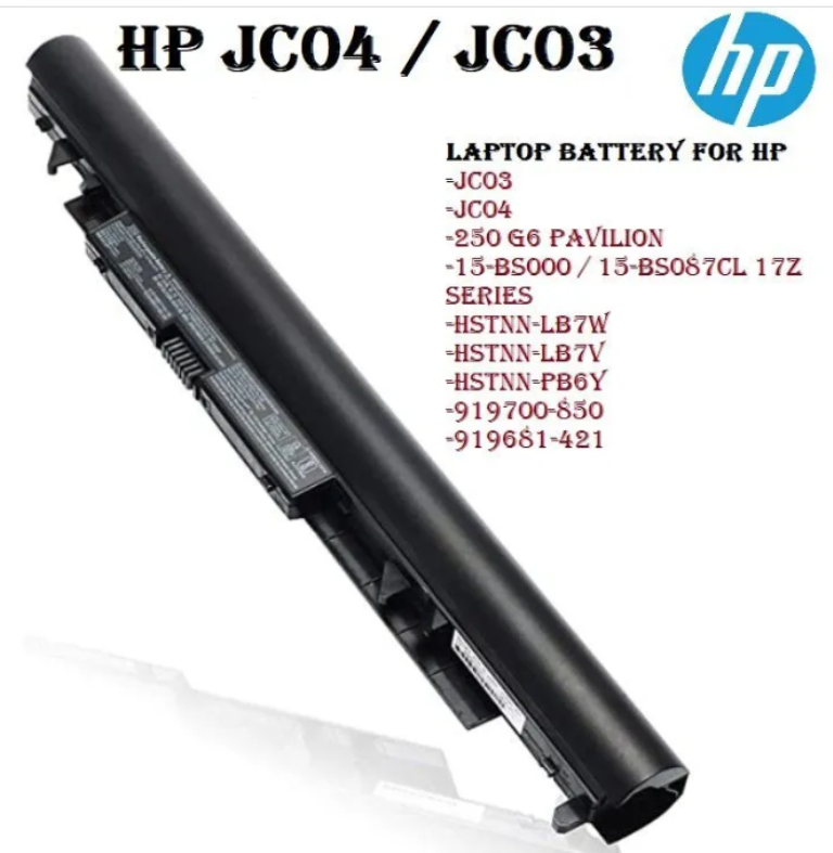 HP 250 G6 Battery JC04 JC03 Battery for HP 246 G6 250 G6 255 G6 HP 15-bs013dx Pavilion 17z JC03- Original With Warranty
