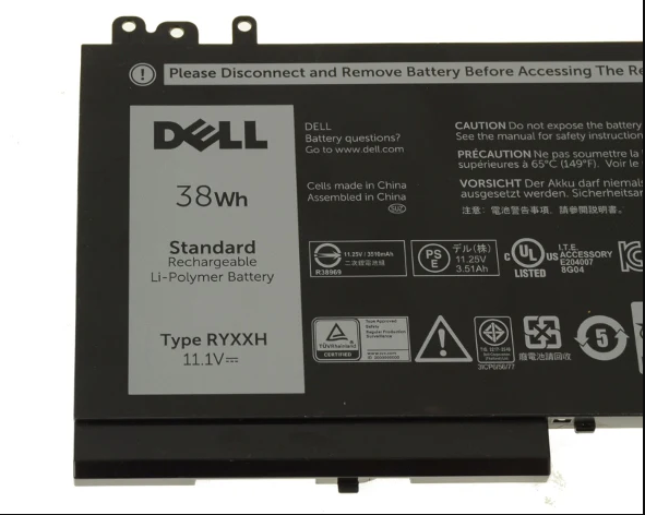 DELL Latitude Battery For E5250 E5270 E5450 E5470 E5550 (RYXXH) 09P4D2 9P4D2 0YD8XC R5MD0 5TFCY VVXTW VY9ND  P25S001 Battery - ORIGINAL WITH WARRANTY