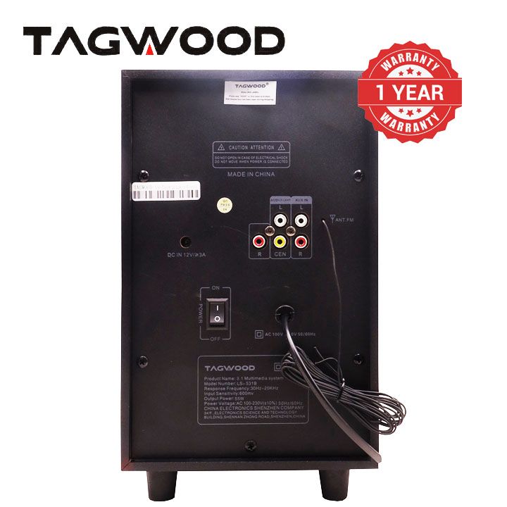 Tagwood New Arrival 531B 3.1CH Woofer Subwoofer Bluetooth Cinema Home theater System Bluetooth Hi-Fi Speaker Speaker System