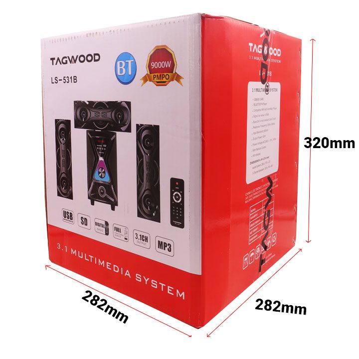 Tagwood New Arrival 531B 3.1CH Woofer Subwoofer Bluetooth Cinema Home theater System Bluetooth Hi-Fi Speaker Speaker System