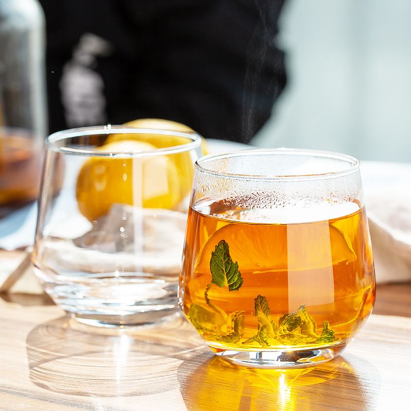 Niceone  6PCS 370ML High Quality  Juicer Beer Glass Cups juice cup (ES7018-2 GLASS CUP）