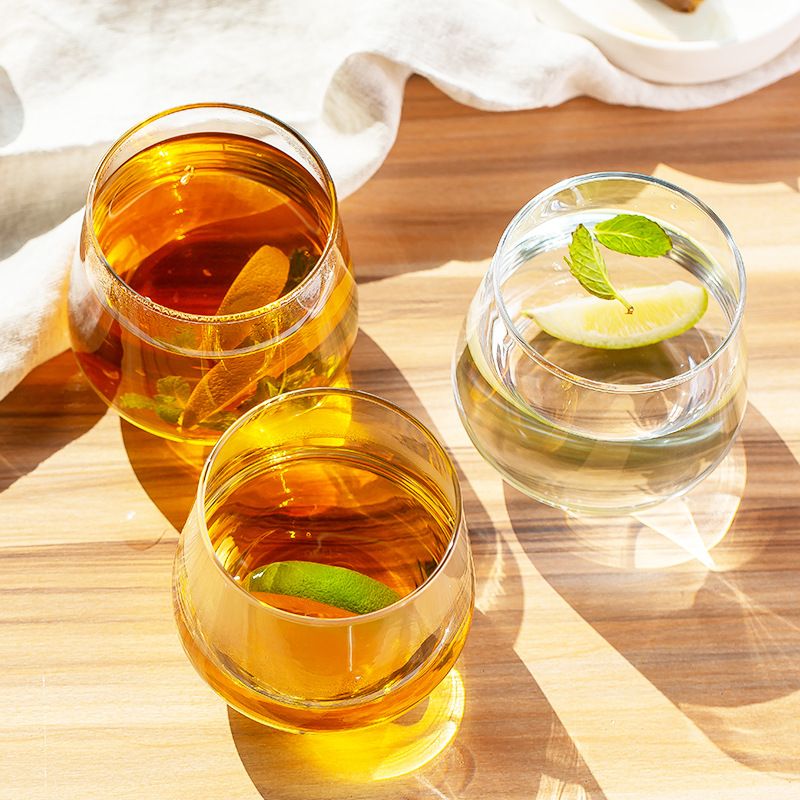 Niceone  6PCS 370ML High Quality  Juicer Beer Glass Cups juice cup (ES7018-2 GLASS CUP）