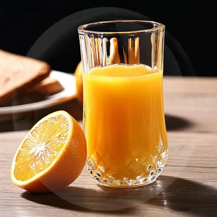 6PCS/Set 285ML  Drinking Glass Sets, Durable Drinking Cups, Lead-Free Water Cup Set, Drinkware Kitchen Glasses for Cocktail, Iced Coffee, Beer, Tea, Wine, Whiskey, Water ( BM5411AQU GLASS CUP C)