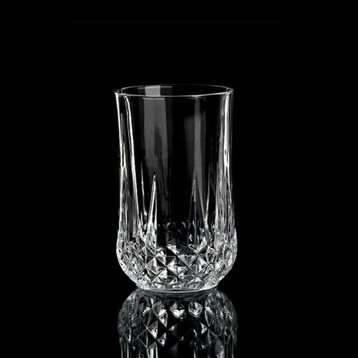 6PCS/Set 285ML  Drinking Glass Sets, Durable Drinking Cups, Lead-Free Water Cup Set, Drinkware Kitchen Glasses for Cocktail, Iced Coffee, Beer, Tea, Wine, Whiskey, Water ( BM5411AQU GLASS CUP C)
