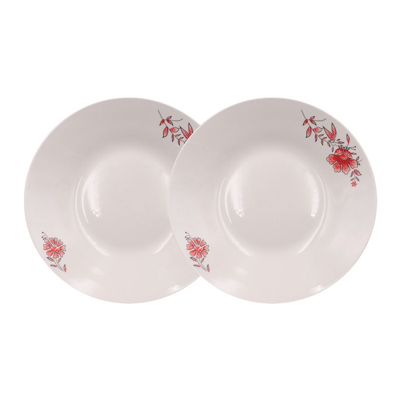 【Promotion】Nice One 12PCS/ Set 8inch Classique  Porcelain Dinner Dish Plates（BYD-PLATE-32 PLATE 8INCH 72PCS  ）