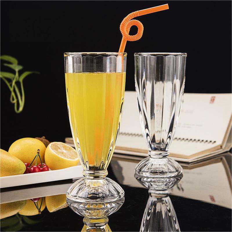 2pcs 360ML   High Quality Glass Cups  Juice Cup (JF-16201 GLASS CUP C)