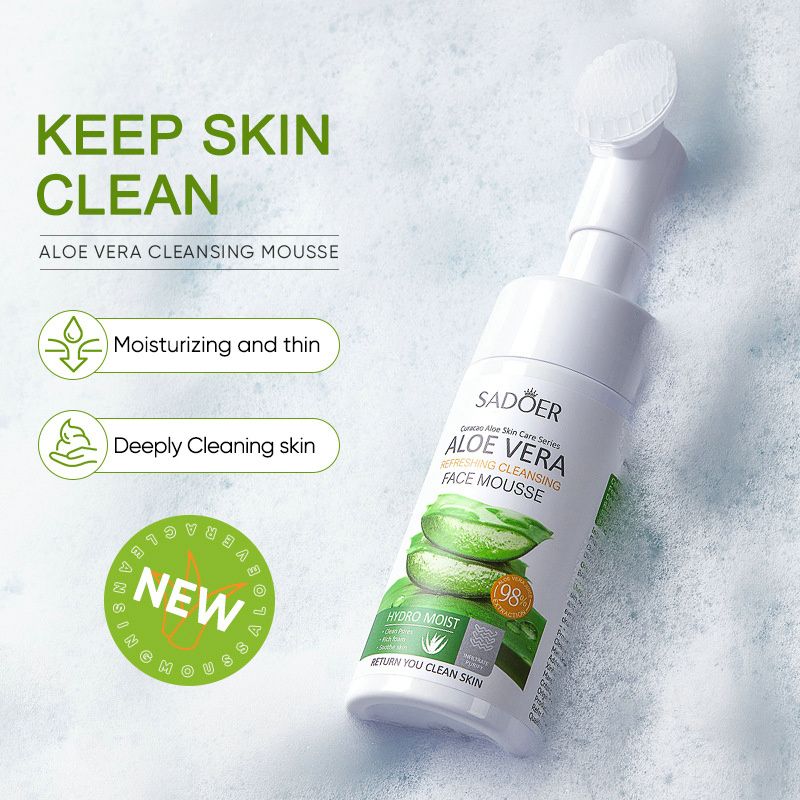 Aloe Vera Skin Care Sets Hydrating Anti-Aging Moisturizing Kits includes Face Mousse Cream Face Gel Lipstick Face Masks Hand Cream Skin Care Kits Gift