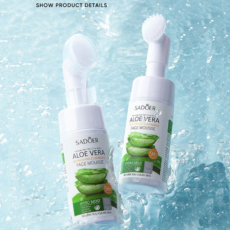 Aloe Vera Skin Care Sets Hydrating Anti-Aging Moisturizing Kits includes Face Mousse Cream Face Gel Lipstick Face Masks Hand Cream Skin Care Kits Gift