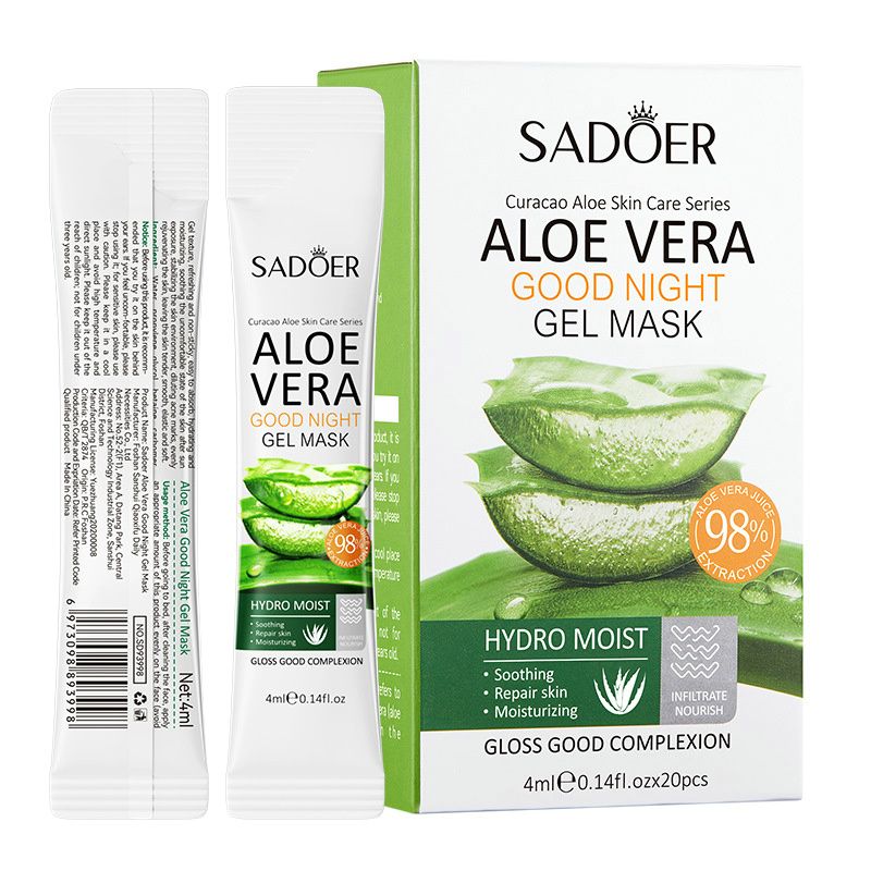 Aloe Vera Skin Care Sets Hydrating Anti-Aging Moisturizing Kits includes Face Mousse Cream Face Gel Lipstick Face Masks Hand Cream Skin Care Kits Gift