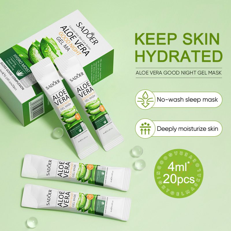 Aloe Vera Skin Care Sets Hydrating Anti-Aging Moisturizing Kits includes Face Mousse Cream Face Gel Lipstick Face Masks Hand Cream Skin Care Kits Gift