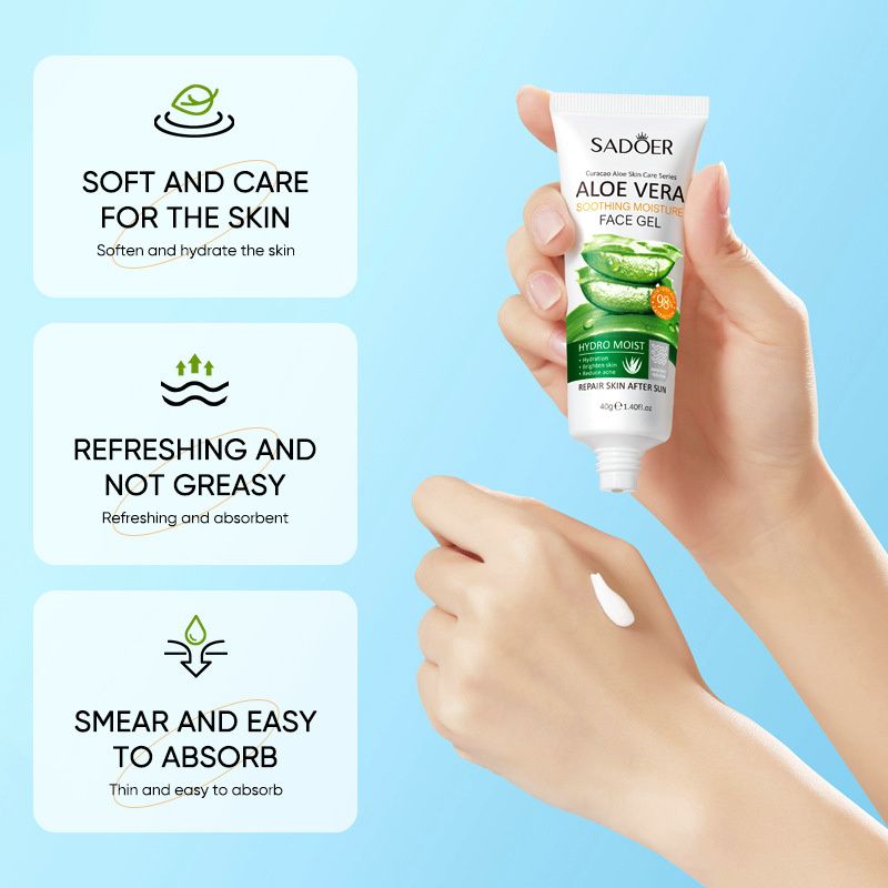 Aloe Vera Skin Care Sets Hydrating Anti-Aging Moisturizing Kits includes Face Mousse Cream Face Gel Lipstick Face Masks Hand Cream Skin Care Kits Gift
