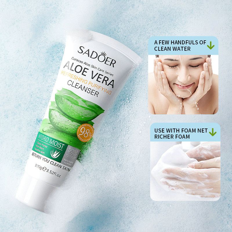10PCS Aloe Vera Skin Care Sets Hydrating Anti-Aging Moisturizing Kits includes Face Cleanser Face Gel Serum Lipstick Face Masks Hand Cream Skin Care Kits Gift