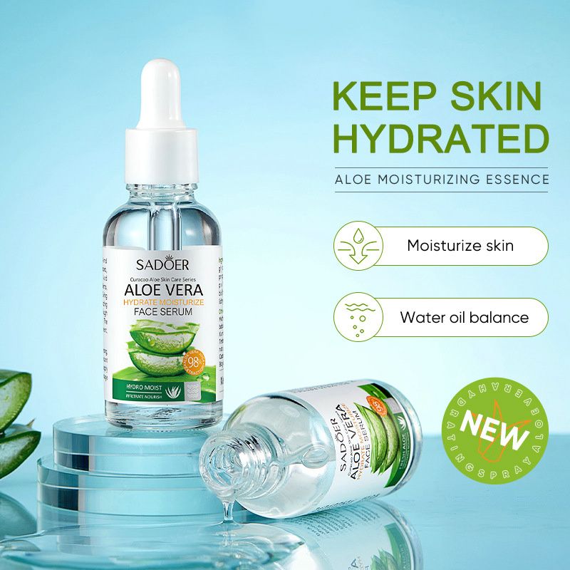 10PCS Aloe Vera Skin Care Sets Hydrating Anti-Aging Moisturizing Kits includes Face Cleanser Face Gel Serum Lipstick Face Masks Hand Cream Skin Care Kits Gift